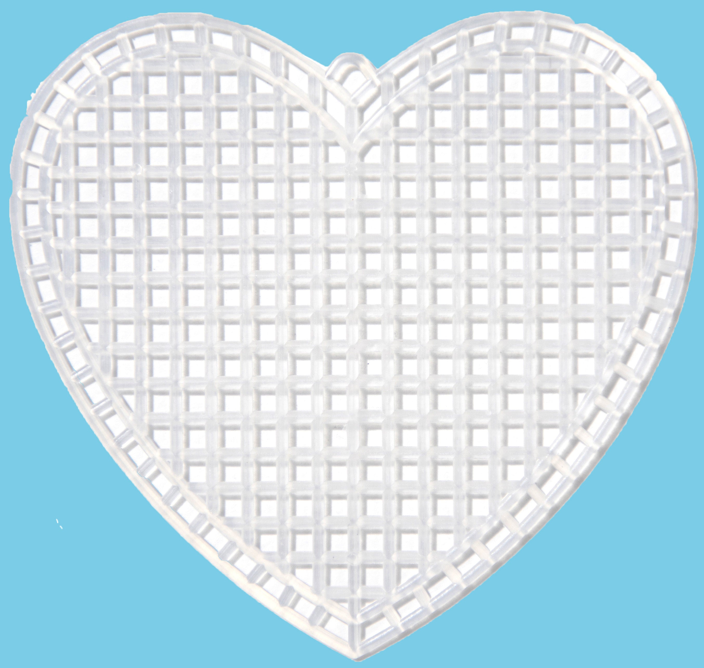 Heart Shaped - Plastic Canvas Shape 7 Count 3 10/Pkg